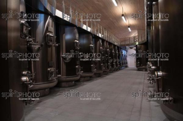 France, Gironde, Saint-Etienne-de-Lisse, Cuves en inox irisé du fabricant Defranceschi au Château Fleur de Lisse, Vignobles Jade, Saint-Emilion Grand Cru, Vignoble Bordelais (220427_Cephas_35.jpg)