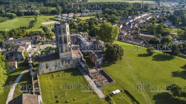 Aerial view Abbey de la Sauve-Majeure, Route to Santiago de Compostela, France, UNESCO (BWP_00105.jpg)